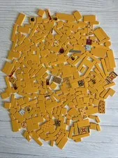LEGO BRIGHT LIGHT ORANGE LOT 318 PCS 2X2 2X4 1X6 1X4 1X2 TILE PLATE VARIETY