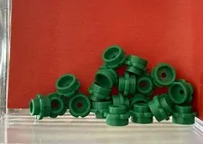 Lego Parts x (20) Ct ~ Green Plate, Round 1 x 1 with Flower Edge ~ No 24866