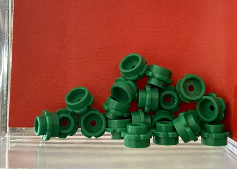 Lego Parts x (20) Ct ~ Green Plate, Round 1 x 1 with Flower Edge ~ No 24866