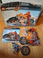 TORN BOX Sealed Bags LEGO Hero Factory 7158 Furno Bike BIONICLE Complete 100%