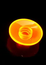 LEGO 4740 translucent Dish 2x2 Inverted (Radar) 📡 1 part, trans neon orange
