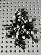LEGO 4592c02 Light Bluish Gray Antenna Small Base Black Lever (4592/4593) 31pcs
