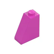 LEGO 30x Dark Pink Slope 65 2 x 1 x 2 inv.607