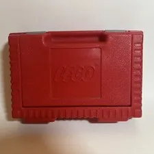Vintage 1984 LEGO Red Carrying Case Storage Box USA Enfield CT