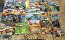 HUGE LOT 32 LEGO MANUALS INSTRUCTION BOOKLETS ONLY MINECRAFT SPONGEBOB STAR WARS