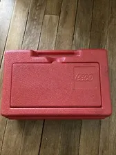Vtg LEGO 06082 Red Plastic Storage Carrying Storage Case 1982 Made In USA 80’s