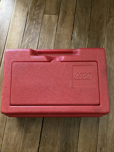 Vtg LEGO 06082 Red Plastic Storage Carrying Storage Case 1982 Made In USA 80’s