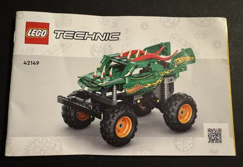 LEGO Technic Monster Jam Dragon 42149 Instruction Manual Booklet