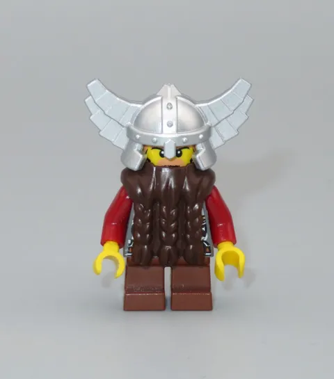 LEGO Castle Dwarf beard helmet wings Fantasy Era minifigure 852702