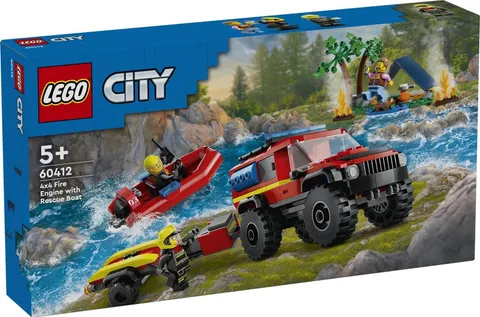 LEGO ® City 60412 fire brigade off-road vehicle with lifeboat