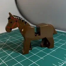 LEGO Brown Horse Animal Minifigure Vintage Castle CMF Lot Rare Retired HTF Old