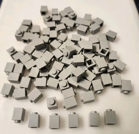 NEW LEGO® 100  Light Bluish Gray Bricks 1 x 1 Building Blocks Pieces