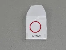 Lego Qty 1 - Red - x37 Rubber Belt Medium (Round Cross Section) - Approx. 3 x 3 