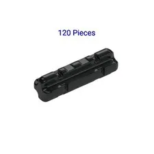 Lot of 120 Lego Black 2M CROSS AXLE w/GROOVE 4109810 Bulk