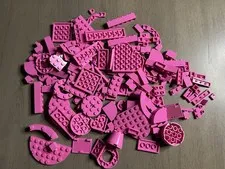 LEGO Dark Pink Bulk Lot 190pcs Specialty Plate Brick Disney Princess Friends