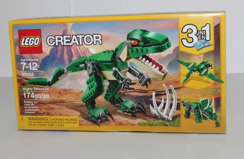 LEGO CREATOR: Mighty Dinosaurs (31058) 3in1  Ages 7-12 174 Pcs  Makes 3 dinos
