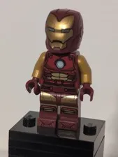 Lego Marvel Super Heroes Minifigure SH910 SH0910 Iron Man Red and Gold Armor