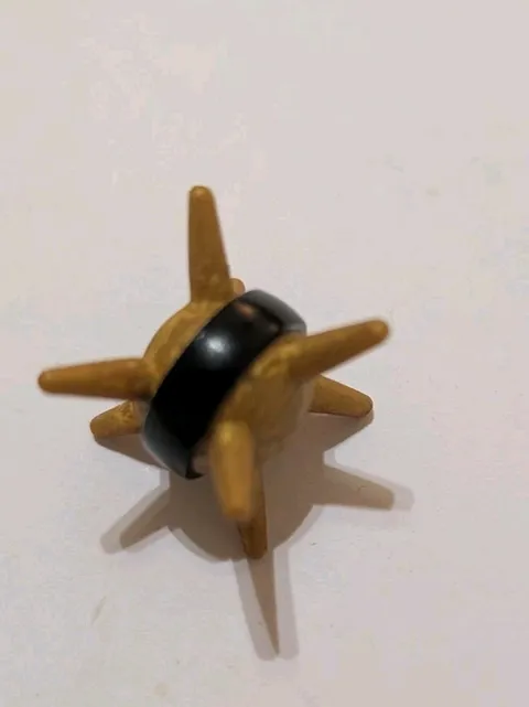 LEGO 85582pb01 Bionicle Thornax Fruit Spiked Ball Black Band Pearl Gold G2