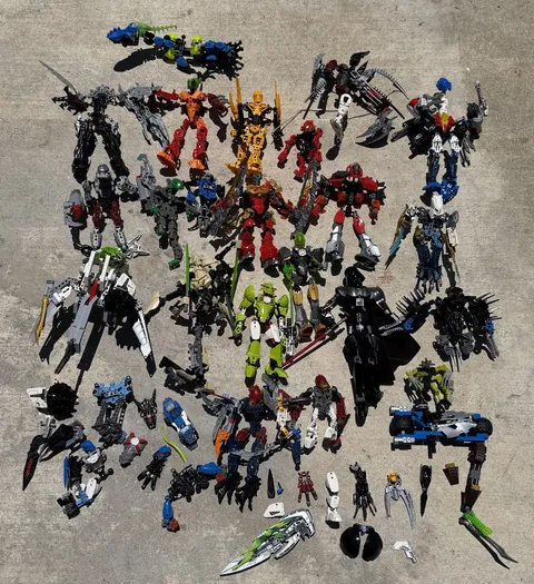 Lego Bionicle and Hero Factory Incomplete Figures/ Parts Mega Lot Over 6lbs!