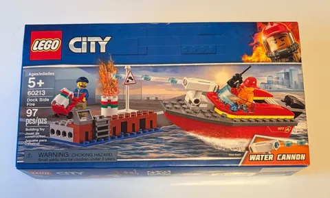 LEGO CITY: Dock Side Fire (60213) BRAND NEW SEALED RETIRED