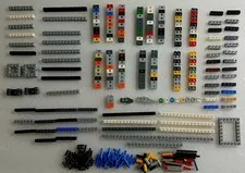 LEGO Techic Brick Lot, Over 220 Brick, Studed, 1x1 to 1x16, plus 100 small parts