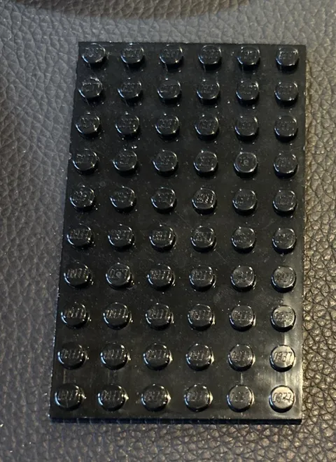 LEGO Parts: 3033 One Piece 6x10 Plate Black Flat