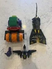 Lego Batman Joker Steam Roller 76013 and Catwoman Chase 6858 Figures, Incomplete