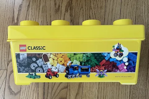 Lego Classic Container 10696 Yellow 13"x 6"x 7" Empty