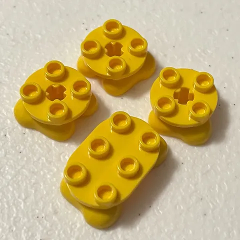 Lego 85899 66859 Yellow Replacement Add-on Pieces Parts Lot of 4