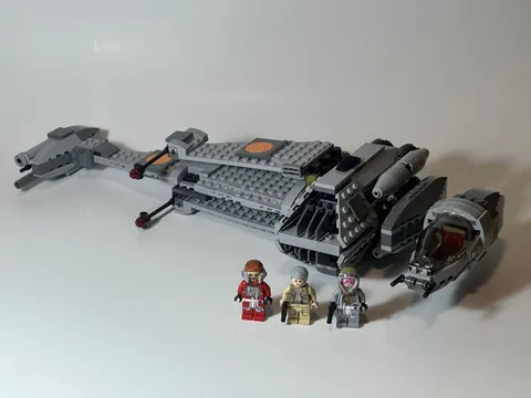 LEGO Star Wars B-Wing Set 75050 99% Complete w/ 3 Minifigs sw0556 sw0557 sw0558