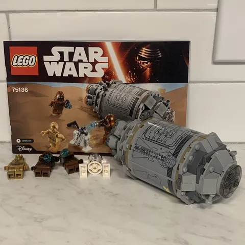LEGO Star Wars 75136 Droid Escape Pod R2-D2 C-3PO Jawa 100% Complete