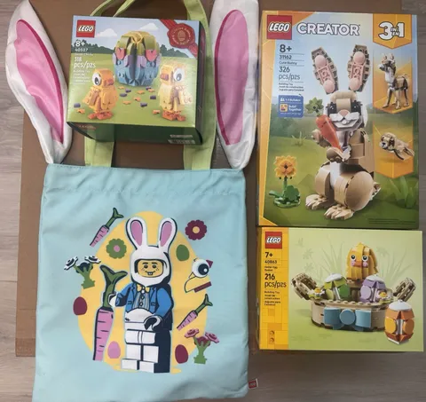 LEGO Easter Lot 3 Sets | 31162 40527 40863 + Exclusive Bunny Bag