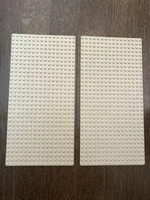 2 LEGO Baseplates 16 x 32 Tan Sand Desert Vintage
