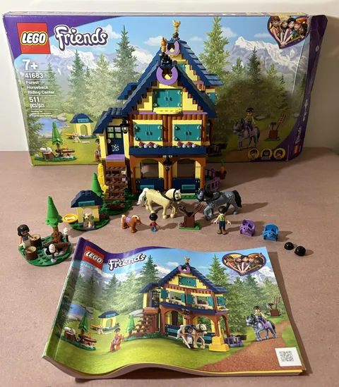 LEGO Friends 41683 Horseback Riding Center. 100% Complete.  Retired set!