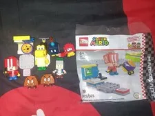 LEGO Mario Minifigures Bricks Pieces Set Mixed Bundle, Loose Parts, Bulk Lot