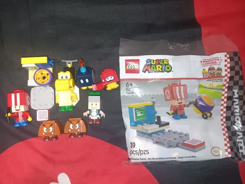 LEGO Mario Minifigures Bricks Pieces Set Mixed Bundle, Loose Parts, Bulk Lot