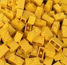 100% Authentic Lego Basic Bricks 1x2 Building Blocks 100 Pieces #3004