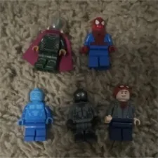 LEGO Plastic Minifigure Lot of 5 Spider-Man homecoming, mini figures