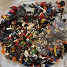 LEGO Bulk Lot of 4.5 Pounds Mixed Blocks, Parts and Pieces, Mini Figs