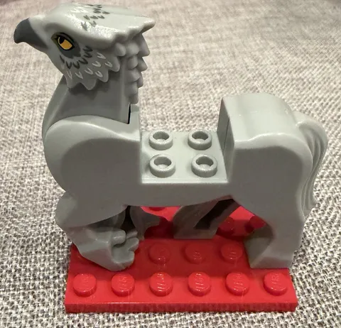 Lego HP Hippogriff Body 50100c01pb02 with Dark Bluish Gray Beak & orange eyes