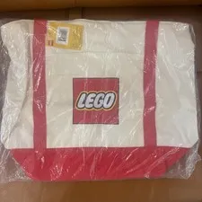 NEW LEGO Canvas Tote Bag 5005326 Exclusive 2017 Promo FREE SHIP