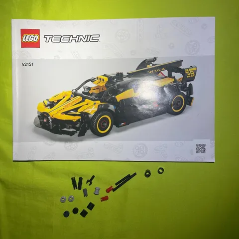 LEGO Technic 42151 Bugatti Bolide Instruction MANUAL ONLY with extra parts