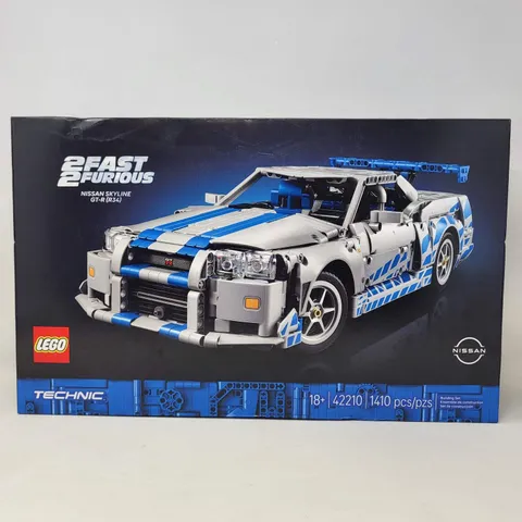 New LEGO 2 Fast 2 Furious Nissan Skyline GT-R (R34) 42210 TECHNIC Fast & Furious