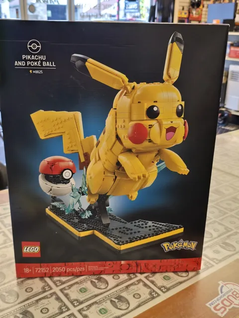 Lego Pokemon 72152 Pikachu And Poke Ball 2050pc Set New In Box SEALED