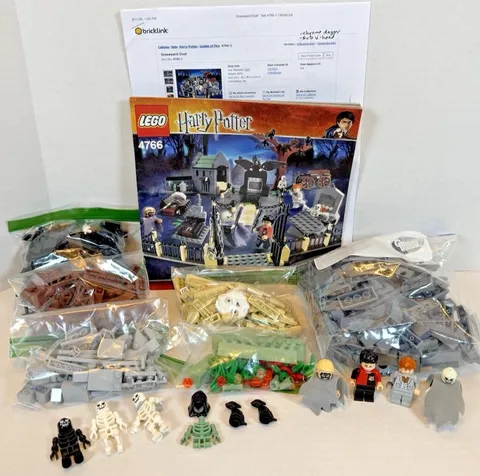 LEGO (4766) Harry Potter: Graveyard Duel -Complete Retired Verified - Read Desc.