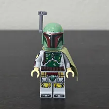 LEGO Star Wars 75174 ROTJ Boba Fett Minifigure With Arm Printing and Pauldron