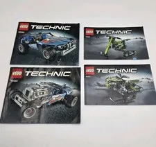 Lego Technic 42021 & 42022 Snowmobile & Hot Rod Instruction Manuals ONLY 2014