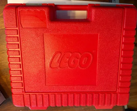 Vintage 1985 LEGO Red Plastic Storage Carry Case Box Made in USA