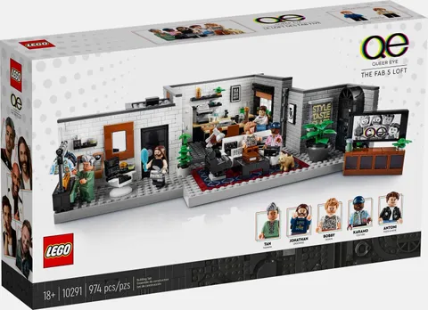 LEGO Icons Queer Eye-The Fab 5 Loft Apartment Set 974pcs 18+ 10291
