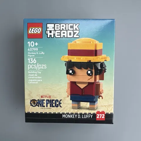Lego One Piece Monkey D Luffy BrickHeadz 40799 Figure New Sealed